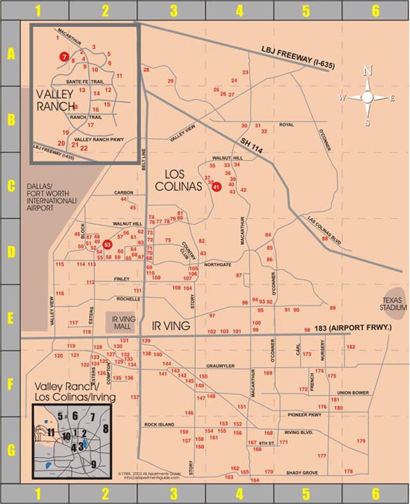 Area 11 Irving, Coppell, DFW Airport, Texas Stadium, Las Colinas, Valley Ranch
