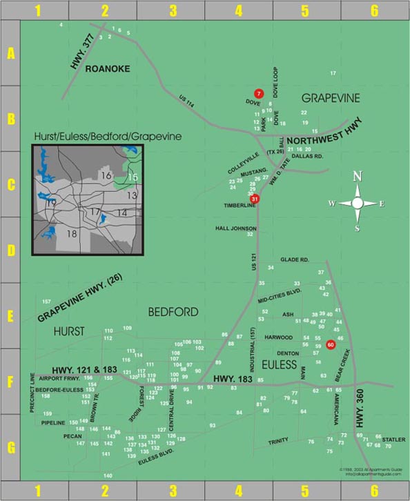 Area 15 Euless, Bedford, Southlake, Colleyville