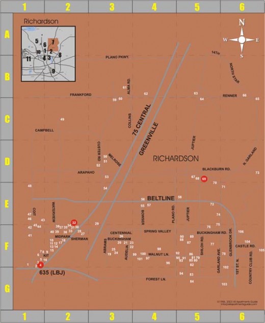 Area 7 Richardson, Richardson Square Mall ABC Apartment Locators